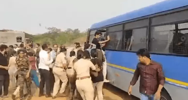 Hyderabad University protest Hyderabad University protest