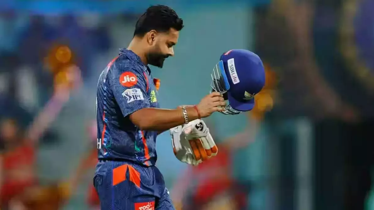 LSG captain Rishabh Pant during an IPL 2025 match