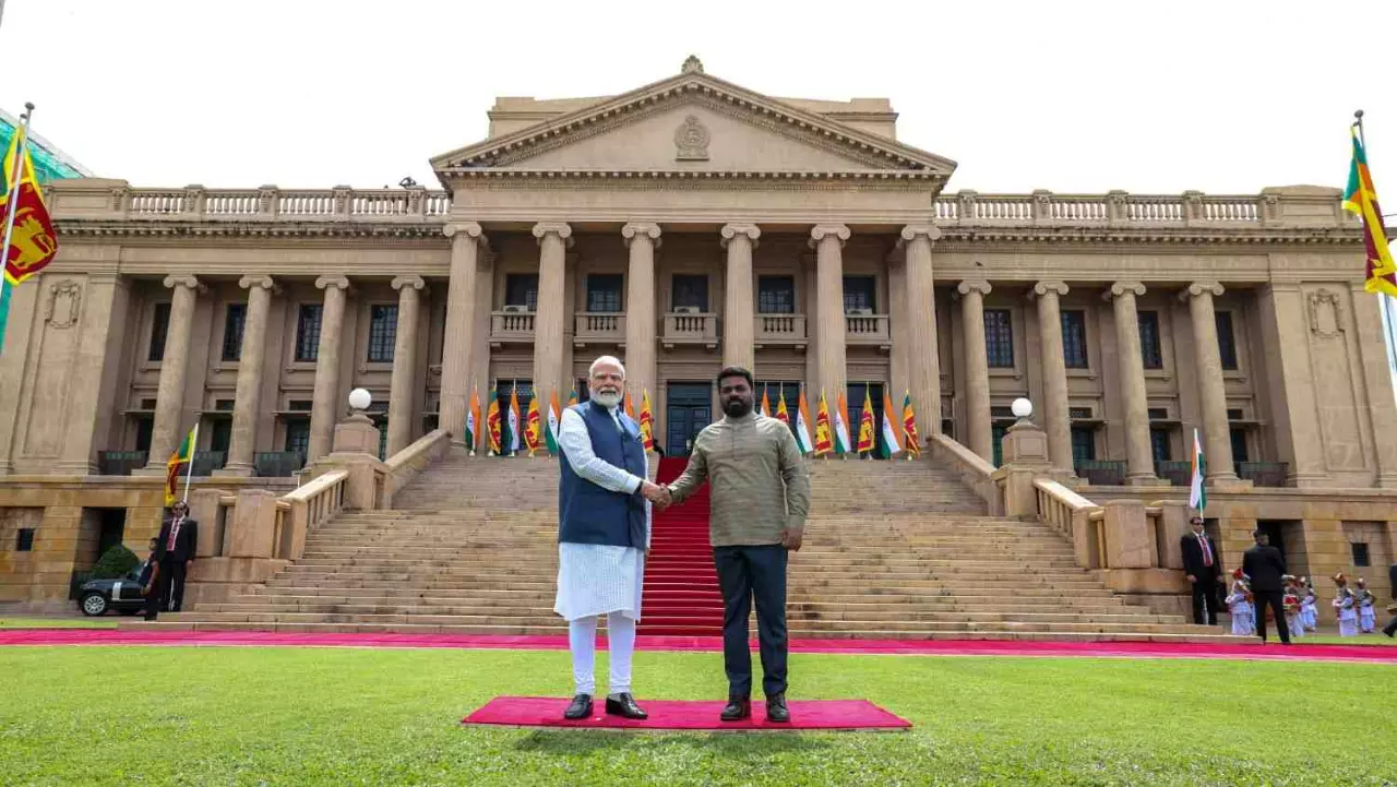 Prime Minister Narendra Modi with Sri Lanka President Anura Kumara Dissanayake