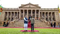 Prime Minister Narendra Modi with Sri Lanka President Anura Kumara Dissanayake