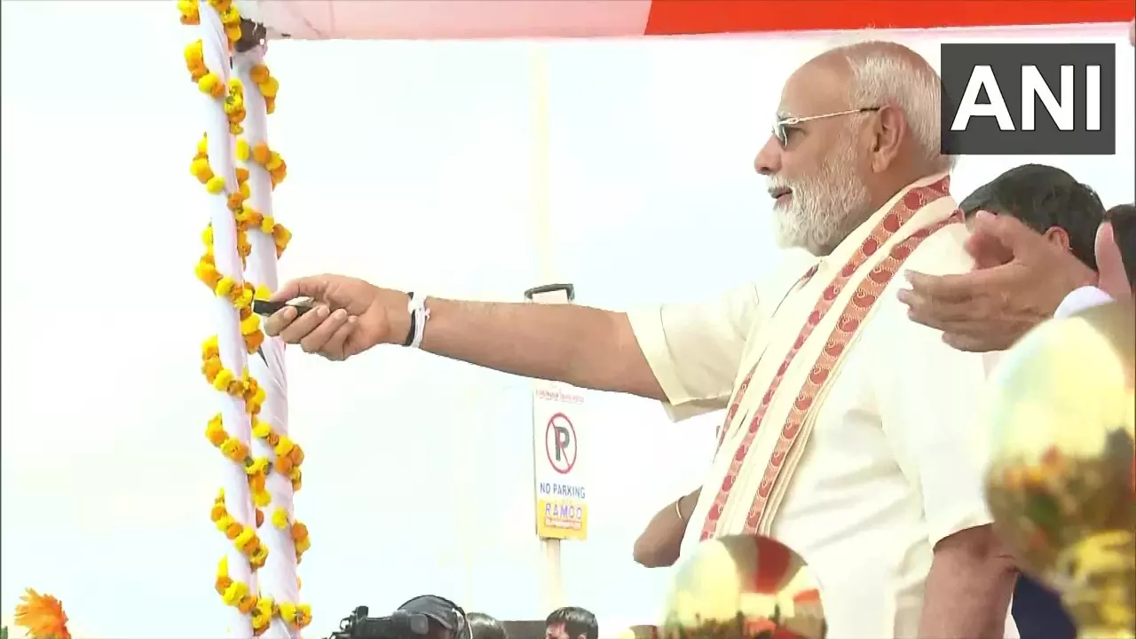 Modi inaugurates new Pamban bridge in TN, flags off Chennai train service