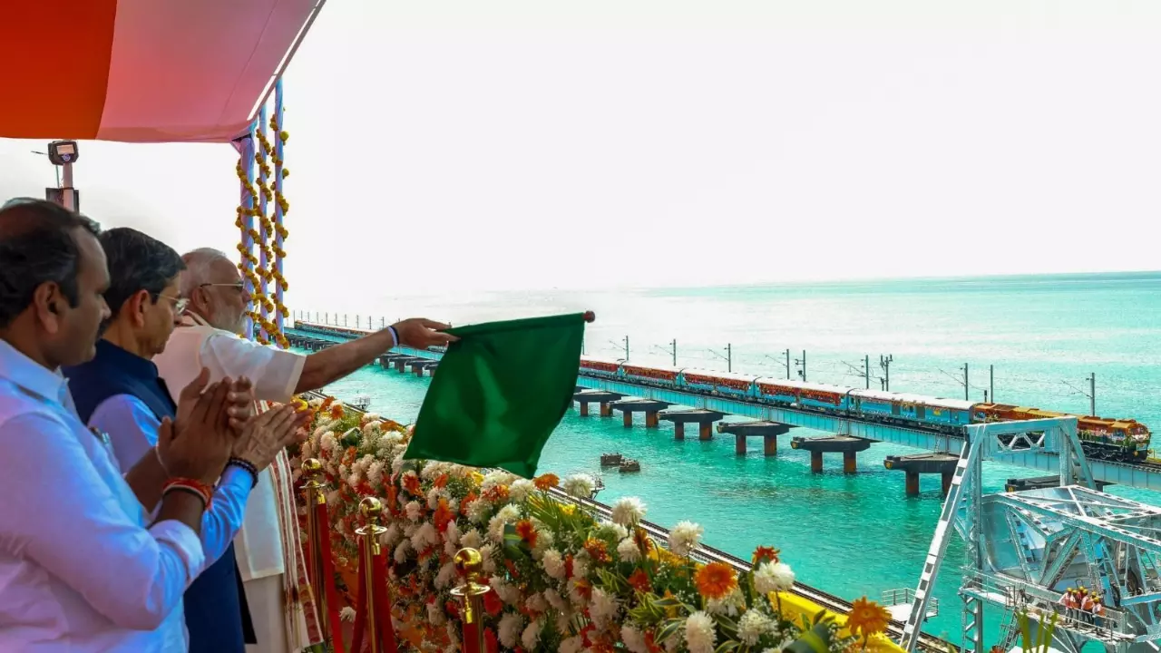 In photos: PM Modi inaugurates new Pamban bridge