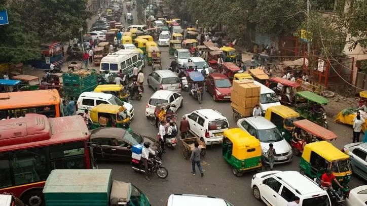 delhi smart city traffic jam