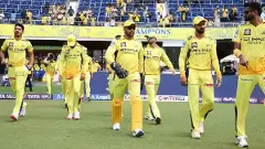 CSK players during an IPL 2025 match