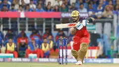 RCBs Virat Kohli bats