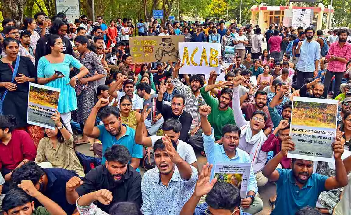 Telangana govt orders withdrawal of police cases against UoH students