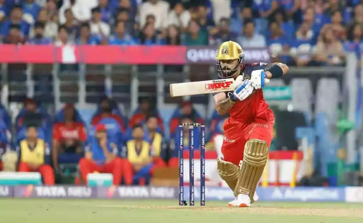 RCBs Virat Kohli bats
