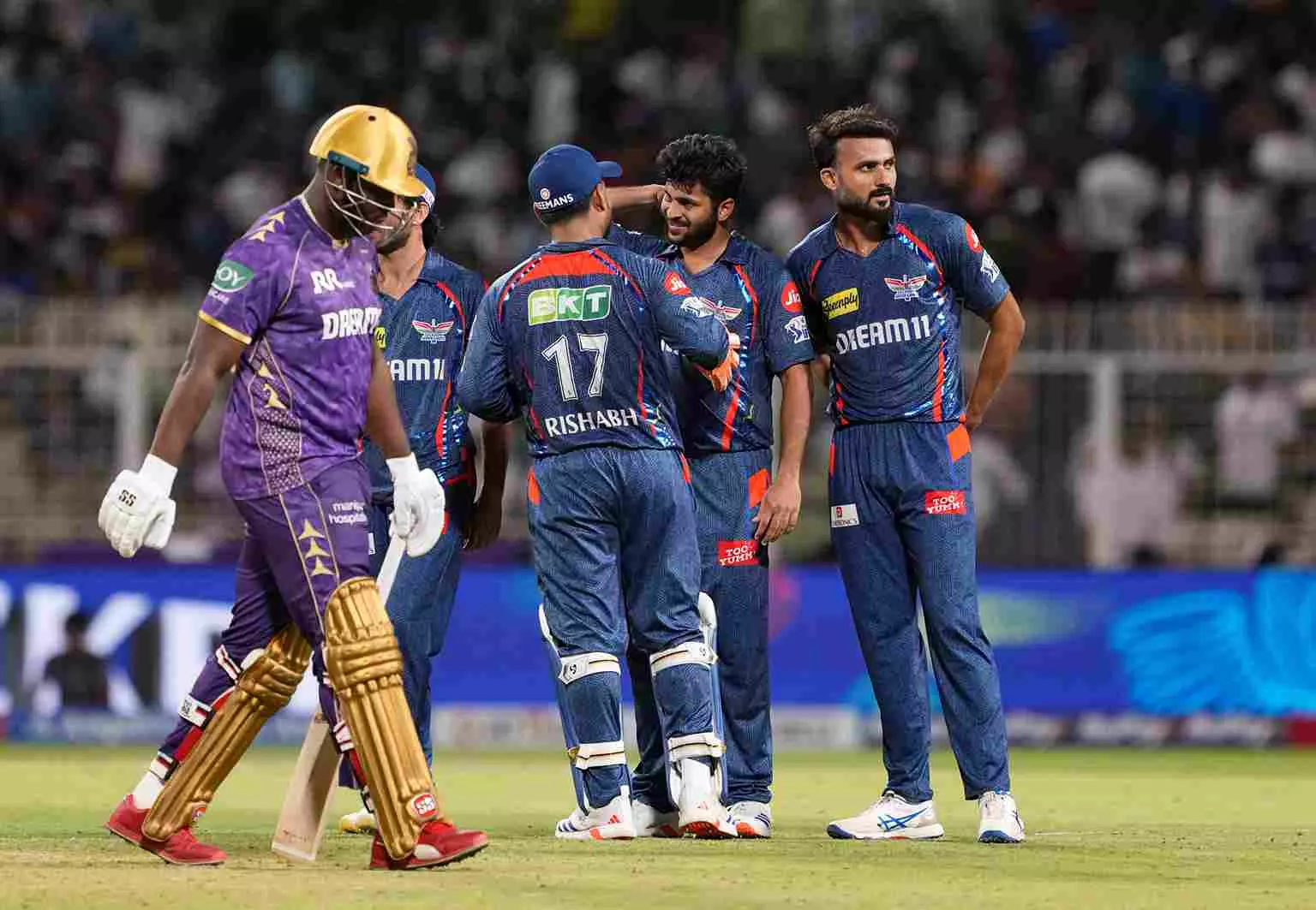 KKR lose by four runs in high scoring IPL contest against LSG