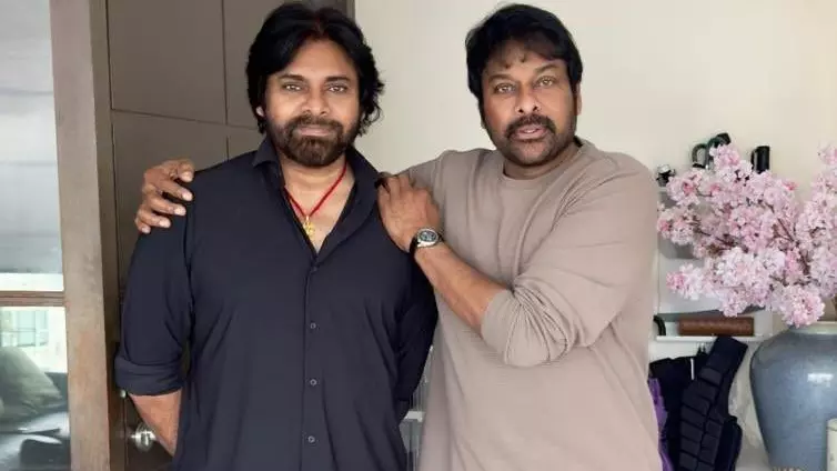 Pawan Kalyan and Chiranjeevi