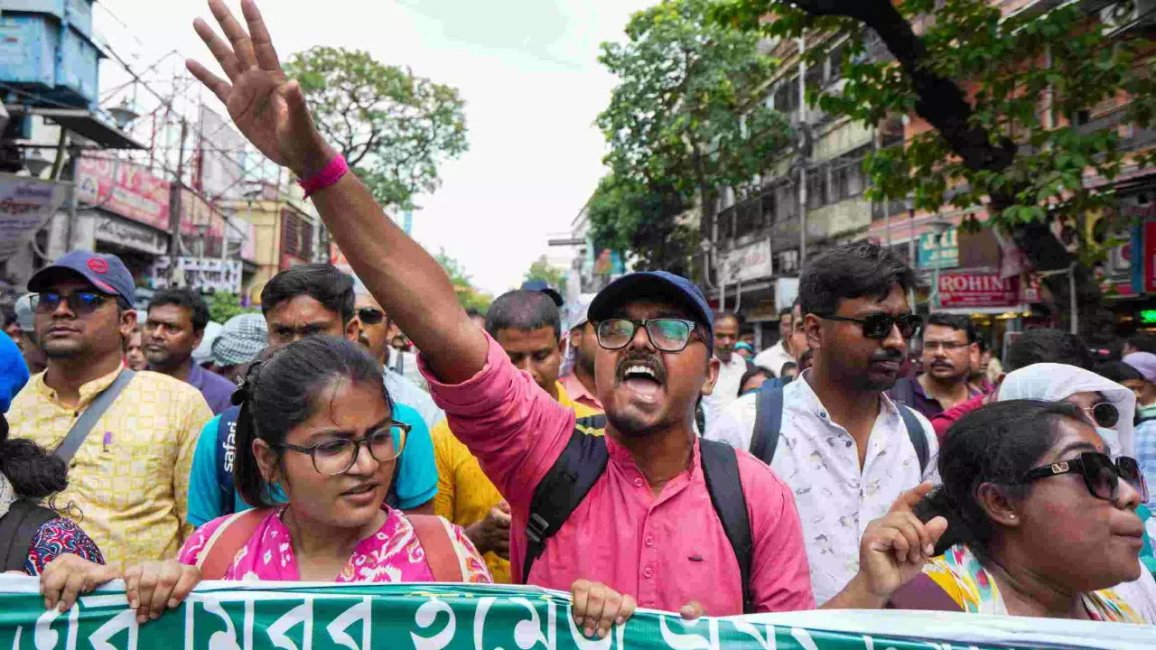 Teachers strike, Kolkata