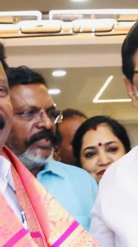 TNCC President K Selvaperunthagai with Tamil Nadu Chief Minister MK Stalin