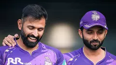 Abhishek Nayar with KKR captain Ajinkya Rahane