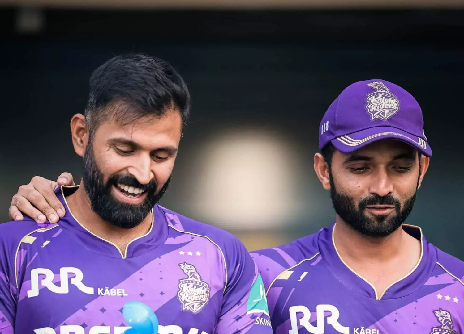 Abhishek Nayar with KKR captain Ajinkya Rahane
