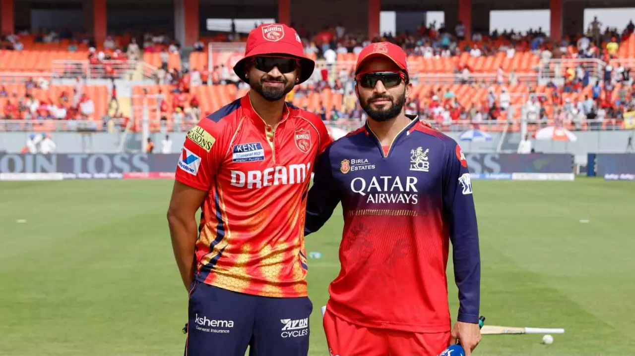 Captains Shreyas Iyer of PBKS and Rajat Patidar (RCB)