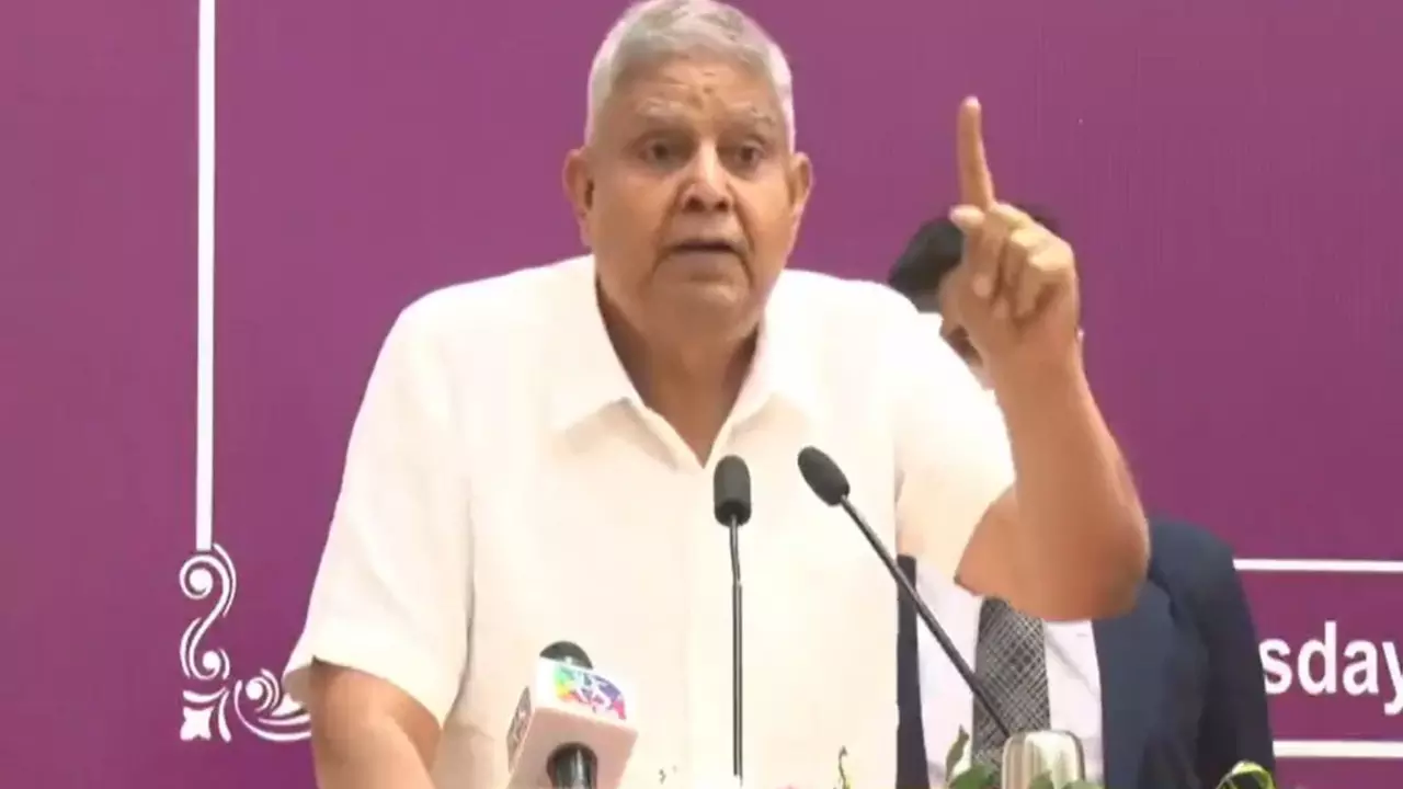 BJP Dhankhar criticism of Supreme Court