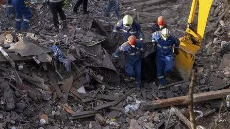 Russian strike in Kyiv, Ukraine Russian strike in Kyiv, Ukraine