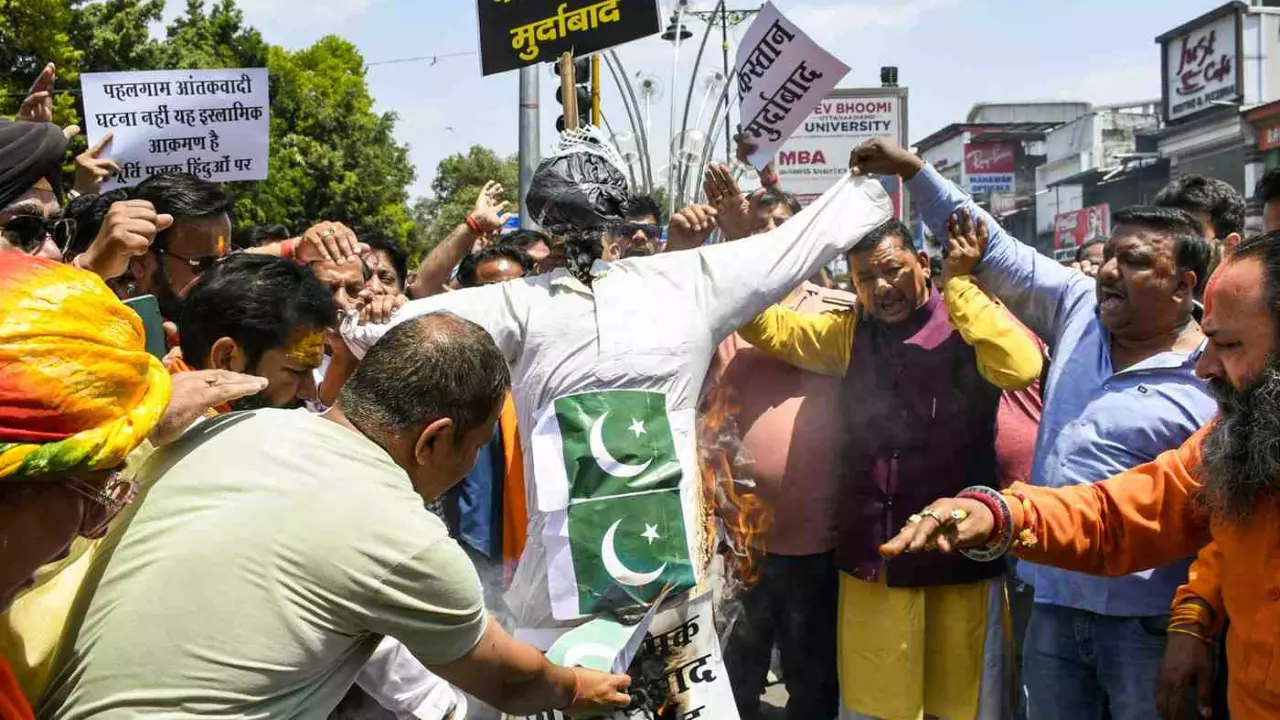 Pahalgam terrorist attack protest