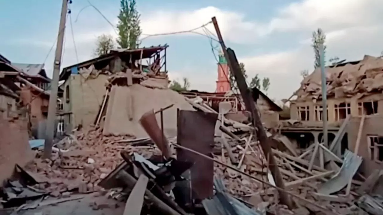 Terrorist houses razed