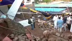 Andhra temple wall collapse