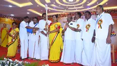 DMDK members at the partys General Council meeting