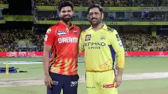 PBKS captain Shreyas Iyer (left) and CSK skipper MS Dhoni