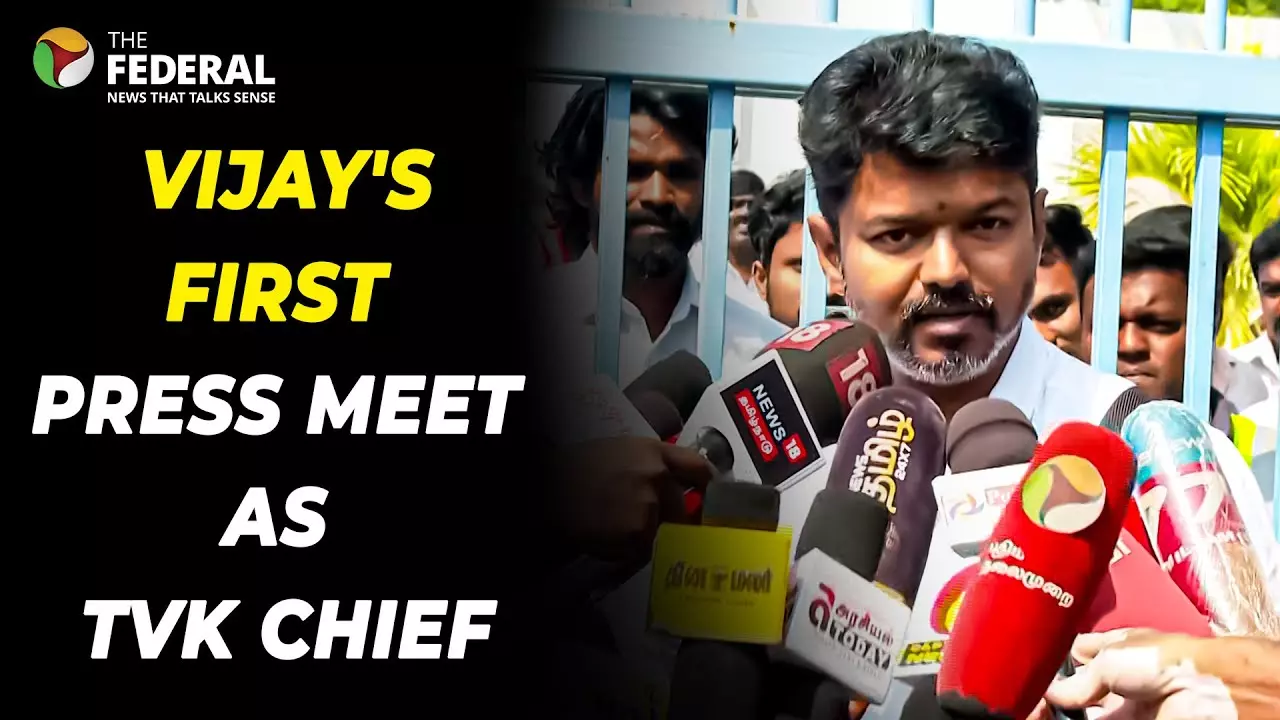 TVK Chief Vijays First Press Meet | Watch the Special Message for Madurai Fans
