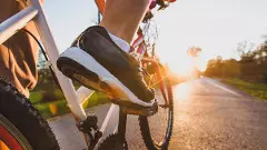 cycle track on Yamuna floodplains