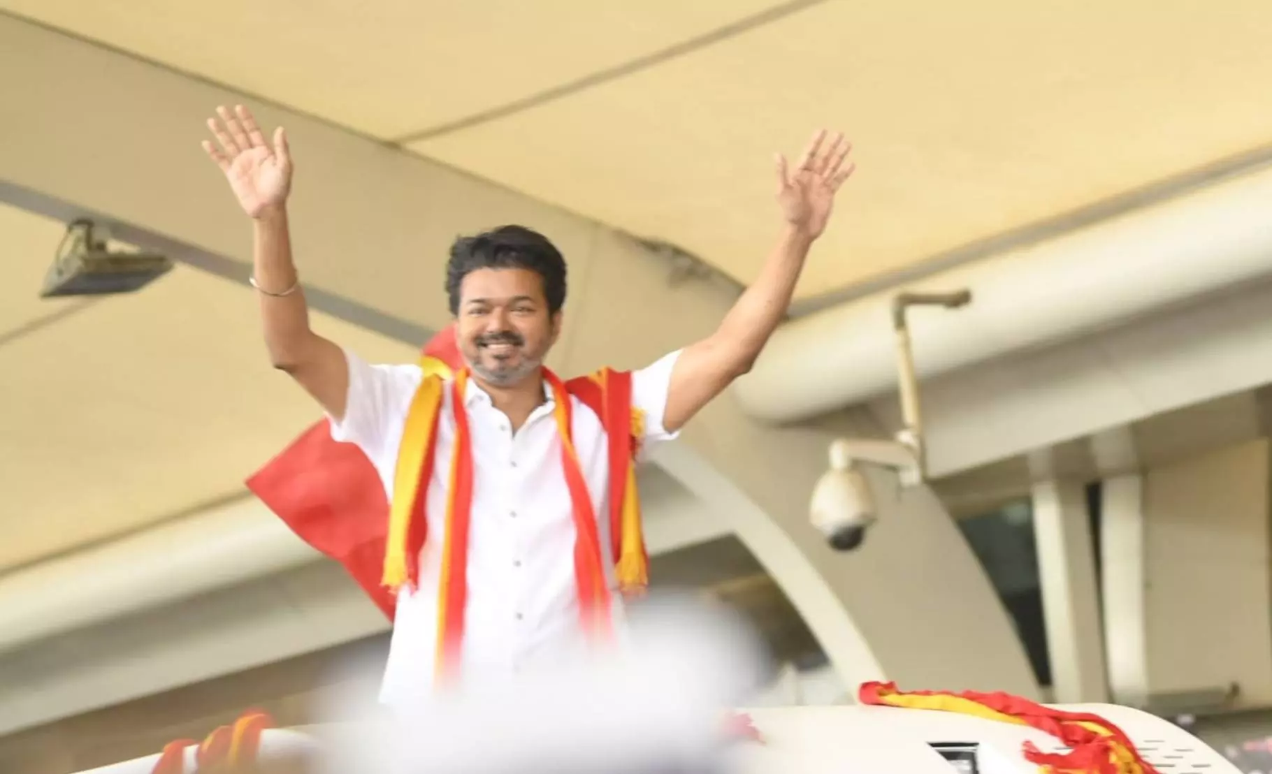Vijay speaks to press before Madurai visit, urges fans to stay safe Vijay speaks to press before Madurai visit, urges fans to stay safe