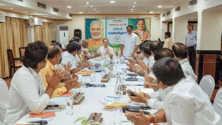 TN BJP meeting with JP Nadda