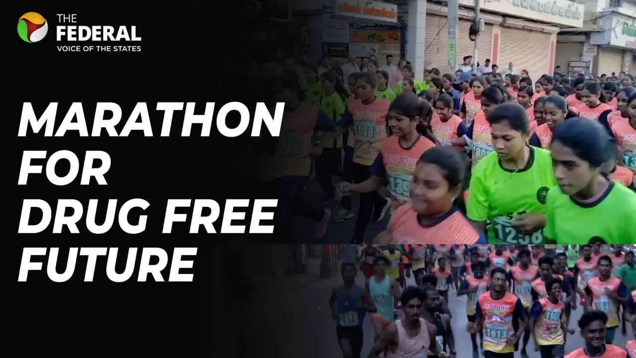 Kanyakumari Marathon: Students run for a drug-free future