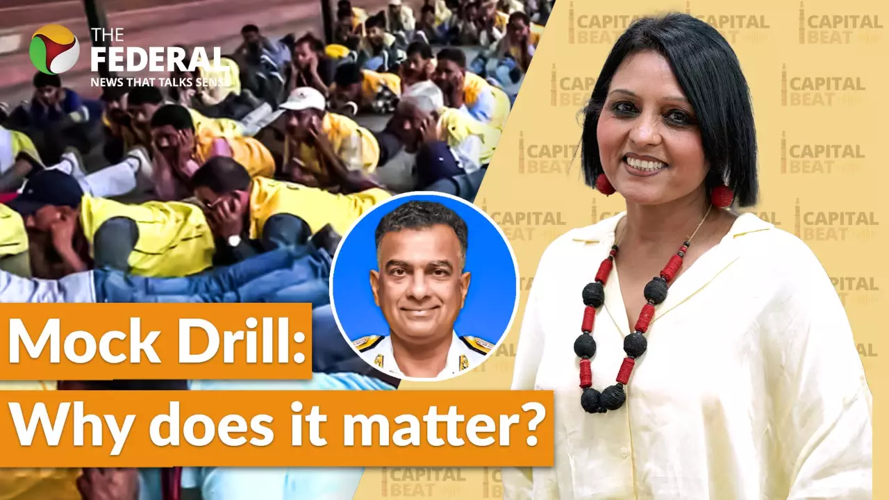 Rear Admiral Suresh Grewal on mock drill