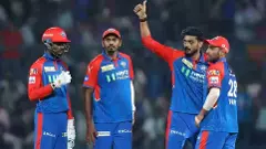 Delhi Capitals (DC) players during an IPL 2025 match