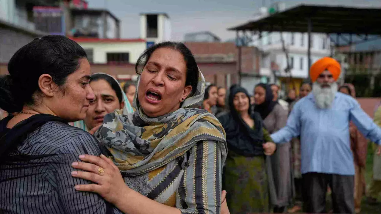 Victims wife in tears