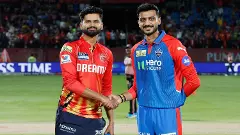 PBKS captain Shreyas Iyer (left) and DC skipper Axar Patel