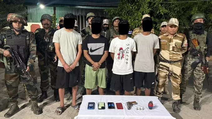 9 militants arrested in Manipur; arms and ammunition seized