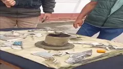 missile-like object that landed in Dal Lake