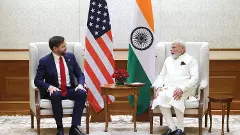 US Vice President JD Vance with PM Narendra Modi