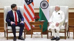 US Vice President JD Vance with PM Narendra Modi