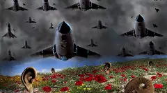 A stare at the face of war-mongers