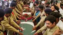 terrorists funeral in Pakistan