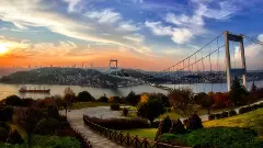 Bosphorus bridge in Istanbul, Turkey