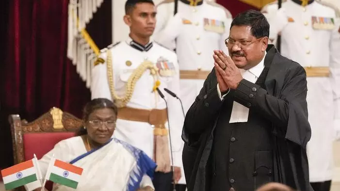 President Droupadi Murmu, Chief Justice of India BR Gavai