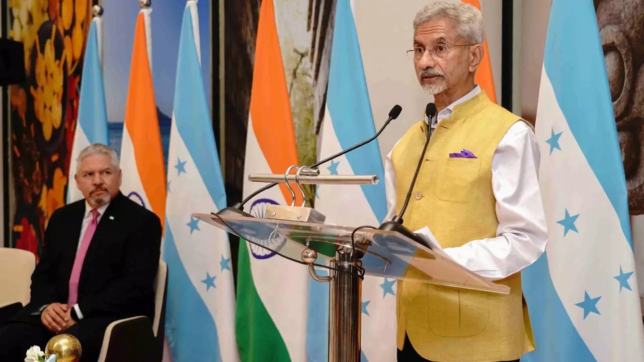 EAM Jaishankar at the inauguration of Honduran Embassy in Delhi