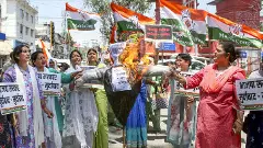 Protest against MP minister Vijay Shah