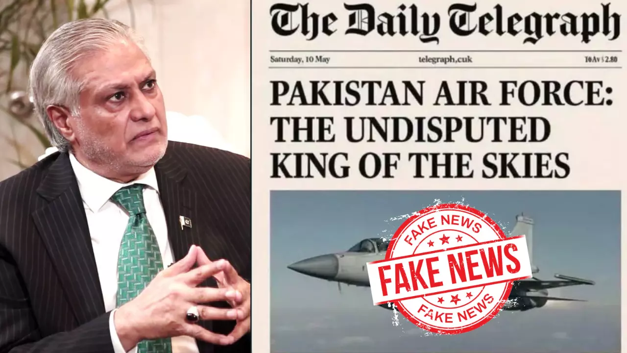Pakistan deputy PM falls for fake news praising air force, gets fact-checked by own media Pakistan deputy PM falls for fake news praising air force, gets fact-checked by own media
