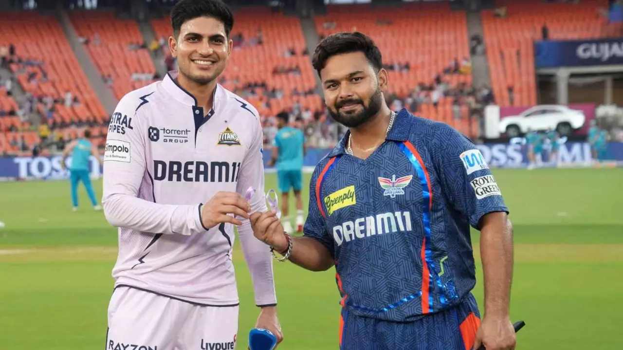 Gujarat Titans (GT) captain Shubman Gill (left) and Lucknow Super Giants (LSG) skipper Rishabh Pant Gujarat Titans (GT) captain Shubman Gill (left) and Lucknow Super Giants (LSG) skipper Rishabh Pant