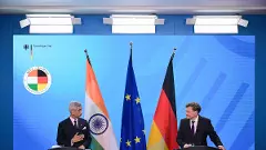 EAM Jaishankar (Left) with his German counterpart Johann Wadephul