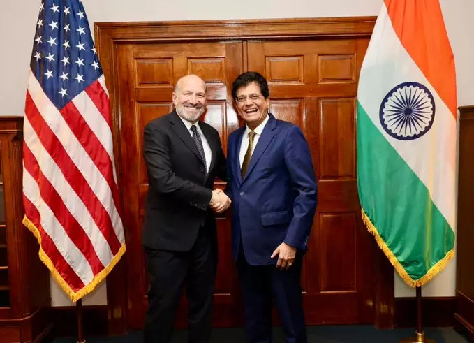 goyal us commerce secretary meeting washington trade pact