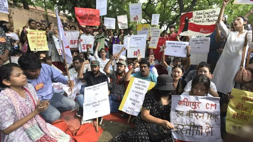 manipur protest