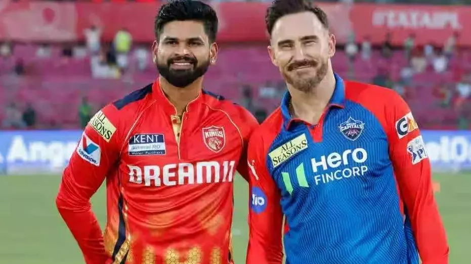 PBKS captain Shreyas Iyer (left) and DC skipper Faf du Plessis PBKS captain Shreyas Iyer (left) and DC skipper Faf du Plessis